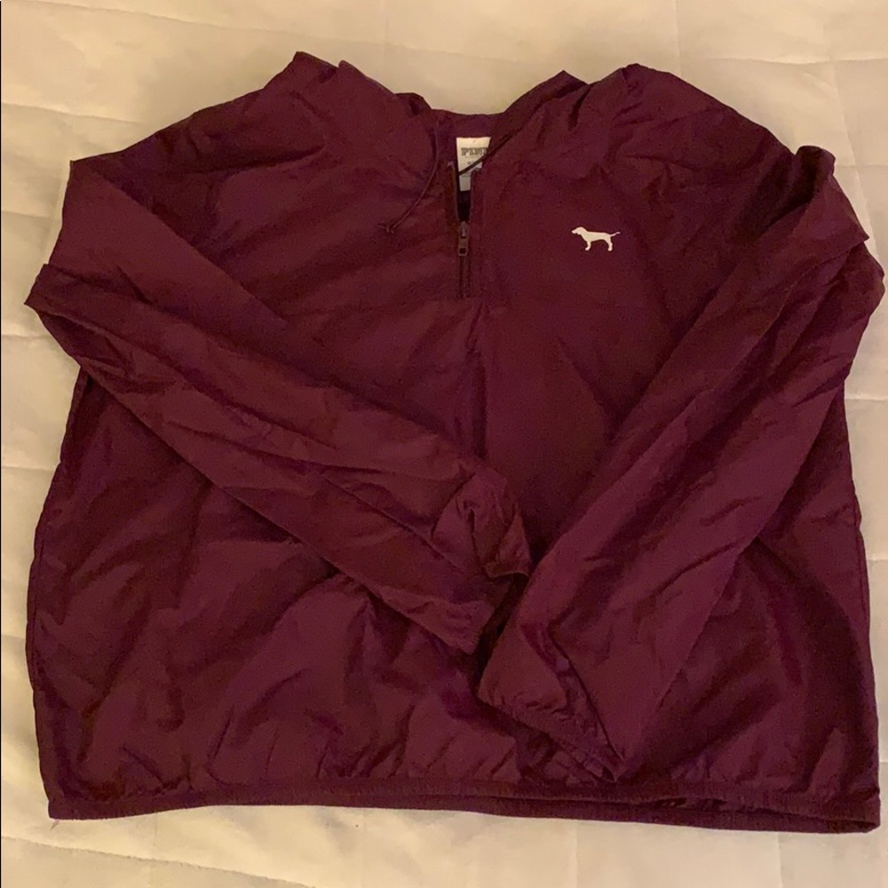 PINK Half Zip Windbreaker - M/L